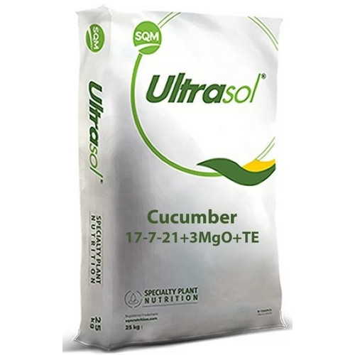 Комплексне добриво з мікроелементами УльтраСол Огірковий 17-7-21 (Ultrasol Cucumber), 25кг