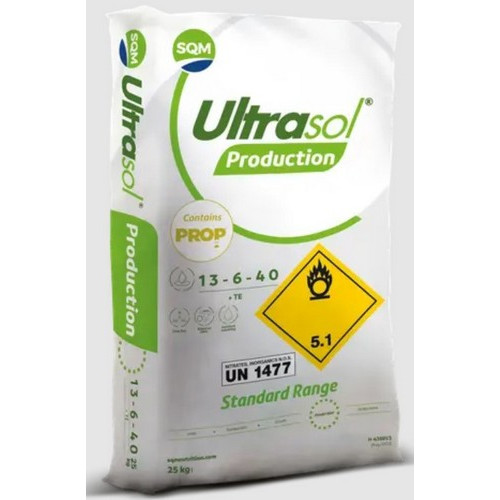 Комплексне добриво з мікроелементами УльтраСол Плодоношення 13-6-40 (UltraSol Production), 25кг
