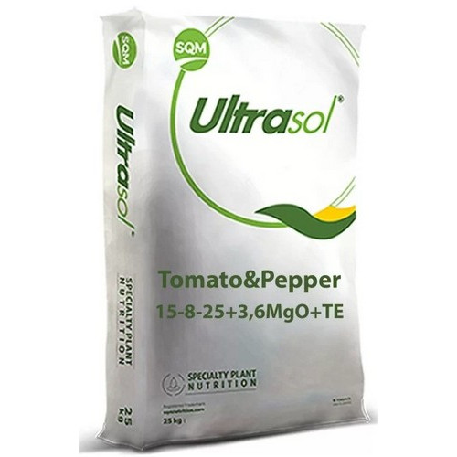 Комплексне добриво з мікроелементами УльтраСол Томатний 15-8-25 (Ultrasol Tomato), 25кг